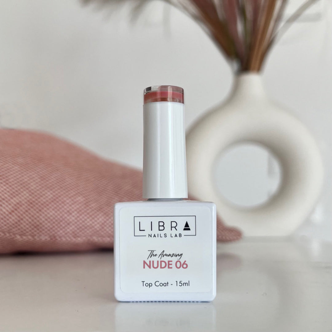 The Amazing Nude 06 - No Wipe glossy top coat HEMA/TPO free - 15ml