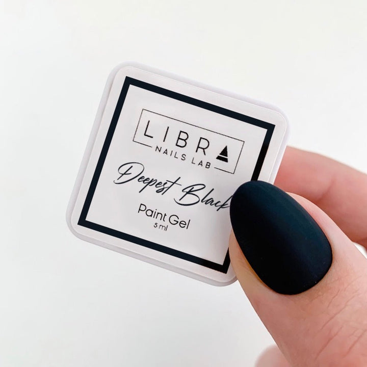Deepest Black - HEMA FREE Paint Gel 5ml - Elegance Beauty