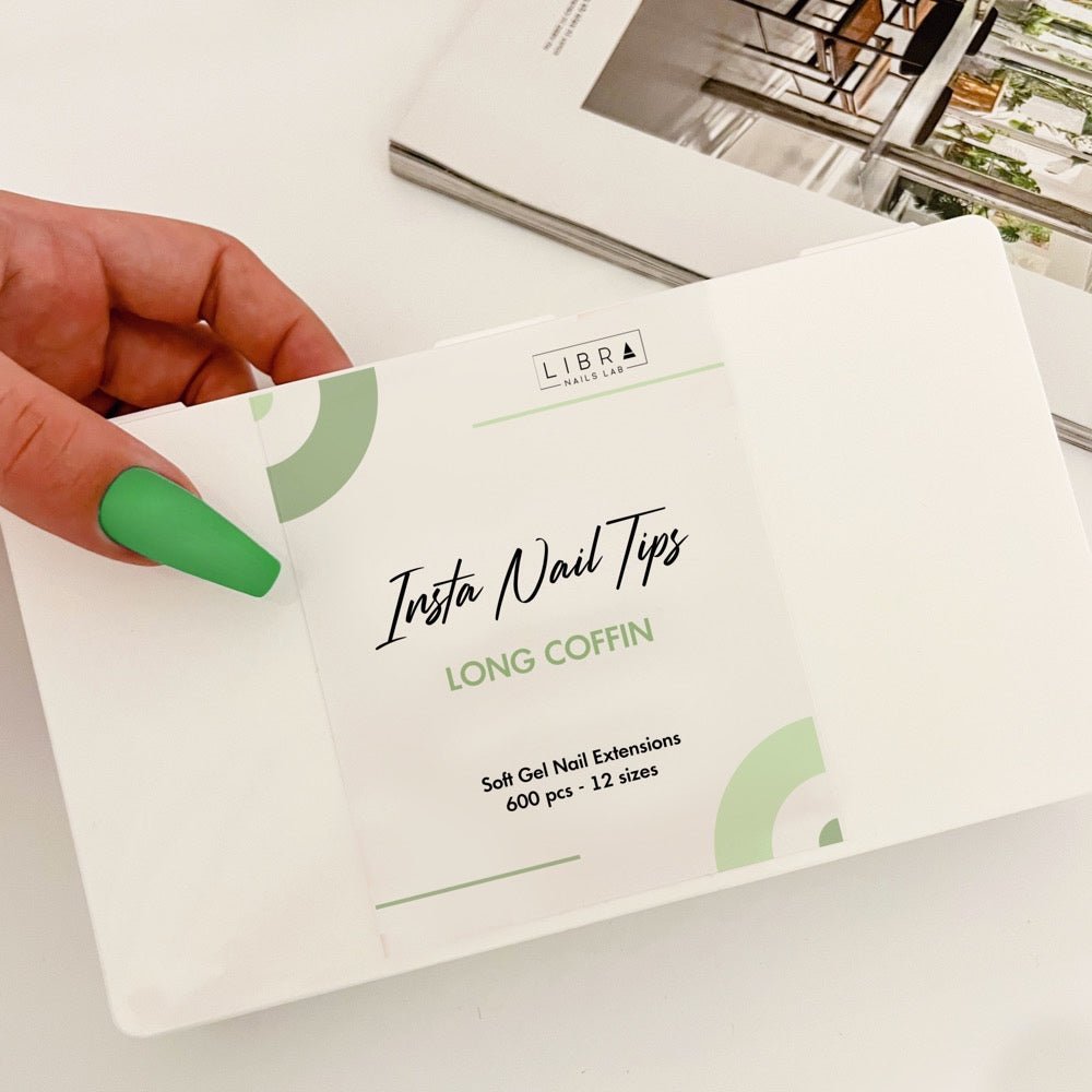 Insta Nail Tips - Long Coffin - Elegance Beauty