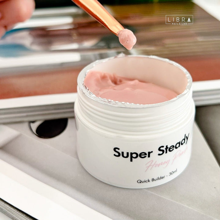 Super Steady - Honey Peach - High Viscosity Builder Gel - 30ml - Elegance Beauty