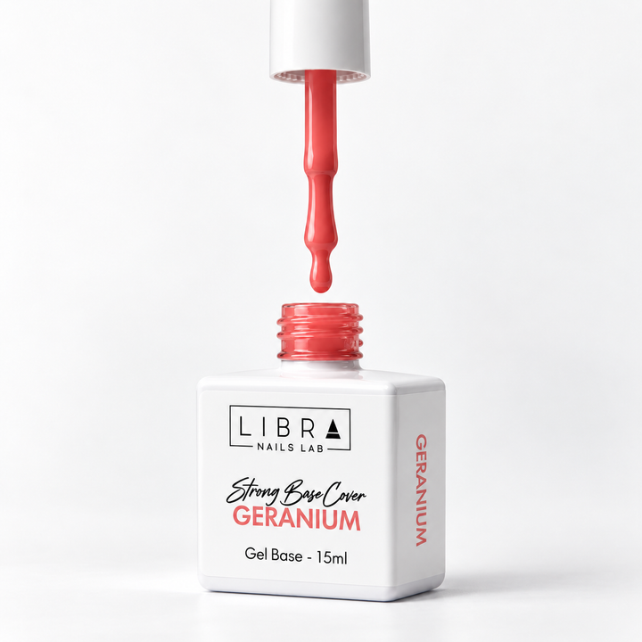 Geranium – Strong Base Cover Coloré sans HEMA/TPO 15 ml