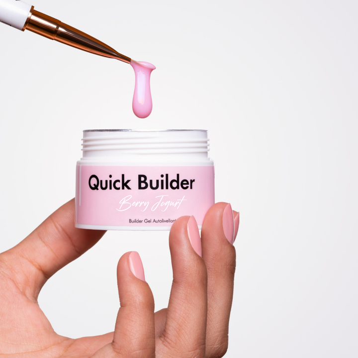 Quick Builder Berry Yogurt – Gel de construction auto-égalisant 30 ml – Libra Nails Lab