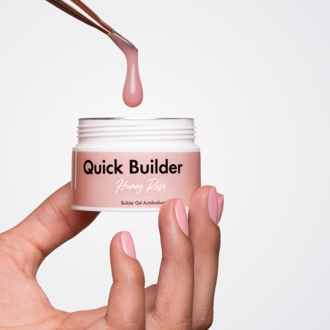 Quick Builder Honey Rose – Gel de construction auto-égalisant 30 ml – Libra Nails Lab