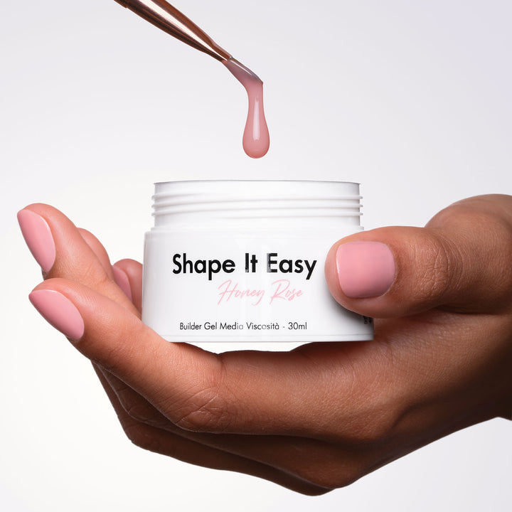 Shape It Easy - Honey Rose - Medium Viscosity Builder Gel - 30ml HEMA/TPO free