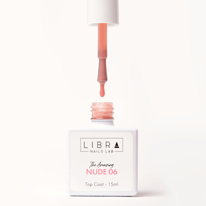 The Amazing Nude 06 - No Wipe glossy top coat HEMA/TPO free - 15ml