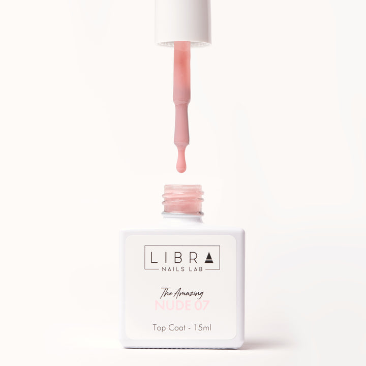 The Amazing Nude 07 - No Wipe glossy top coat HEMA/TPO free - 15ml