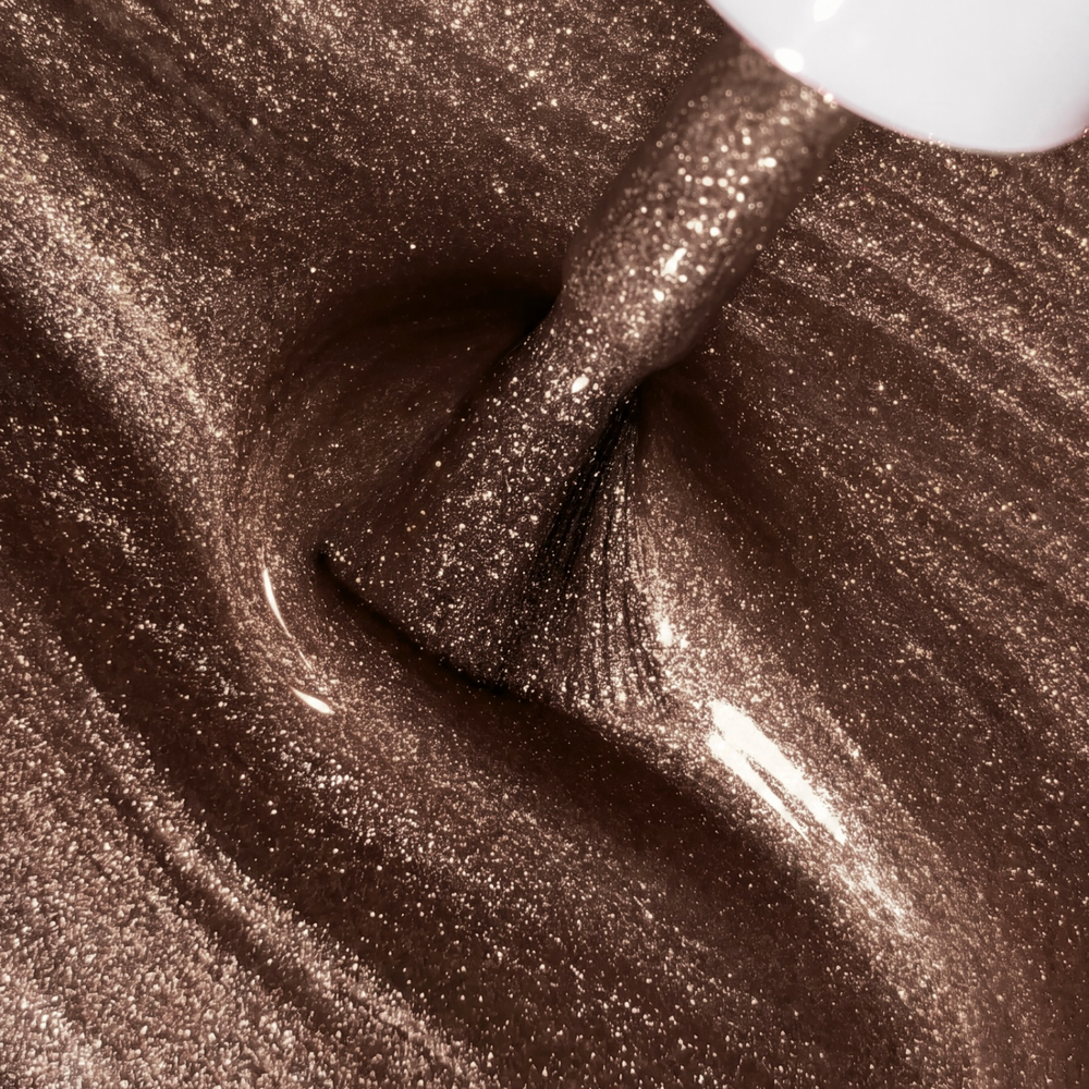 Texture du vernis Cat Eye Toffee (taupe) – collection Late October