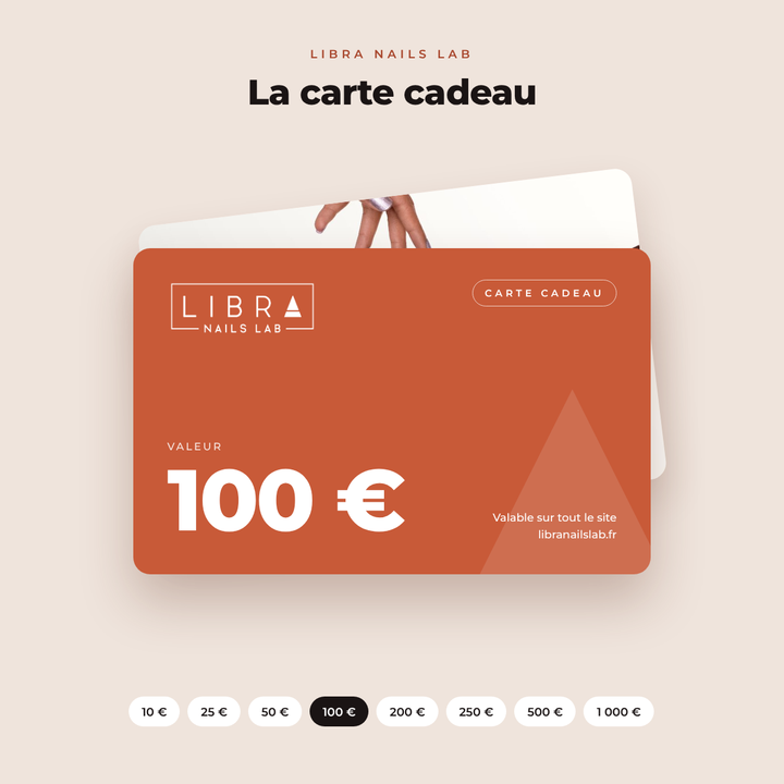 Carte cadeau Libra Nails Lab 100 €