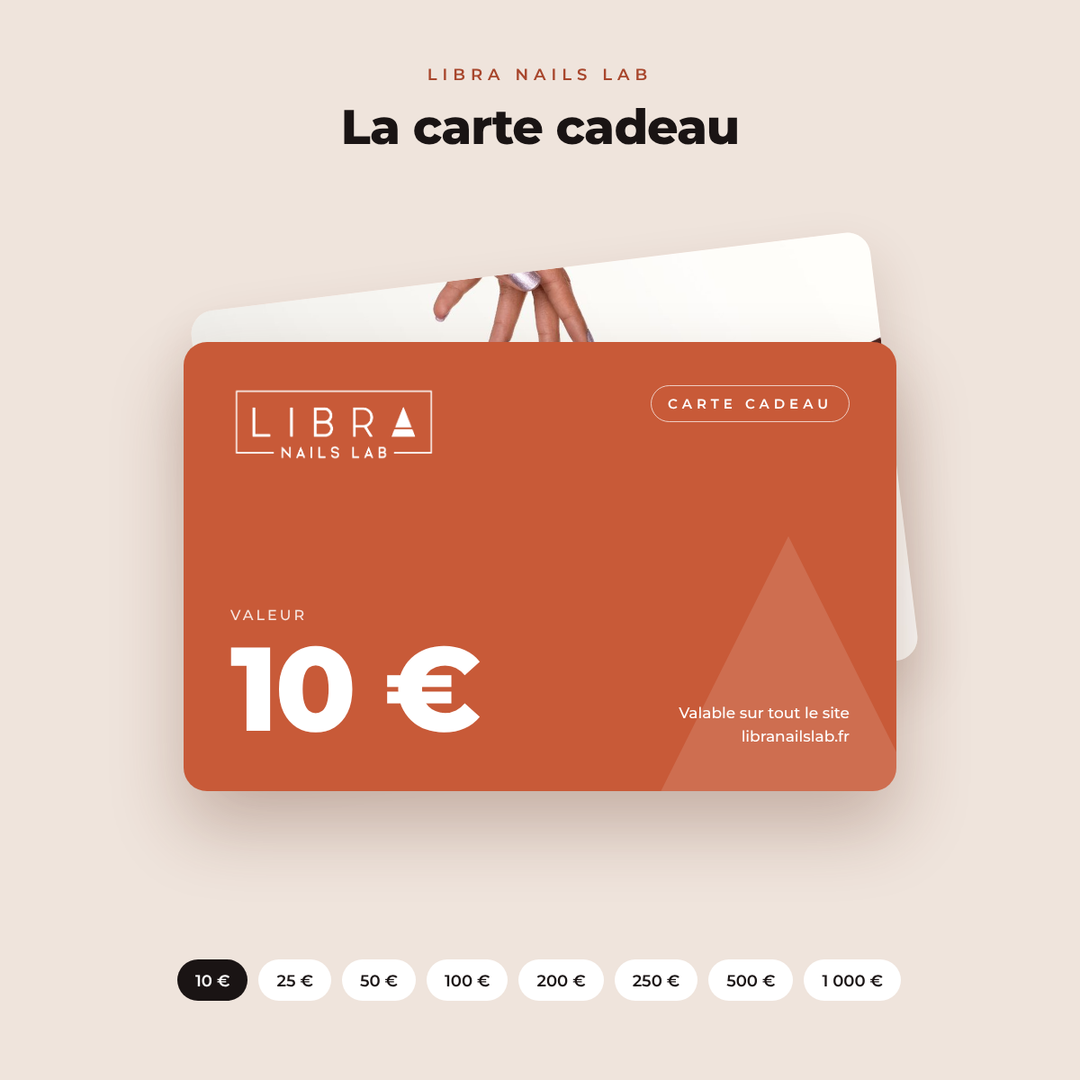 Carte cadeau Libra Nails Lab 10 €