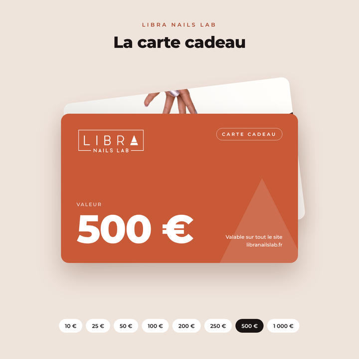 Carte cadeau Libra Nails Lab 500 €