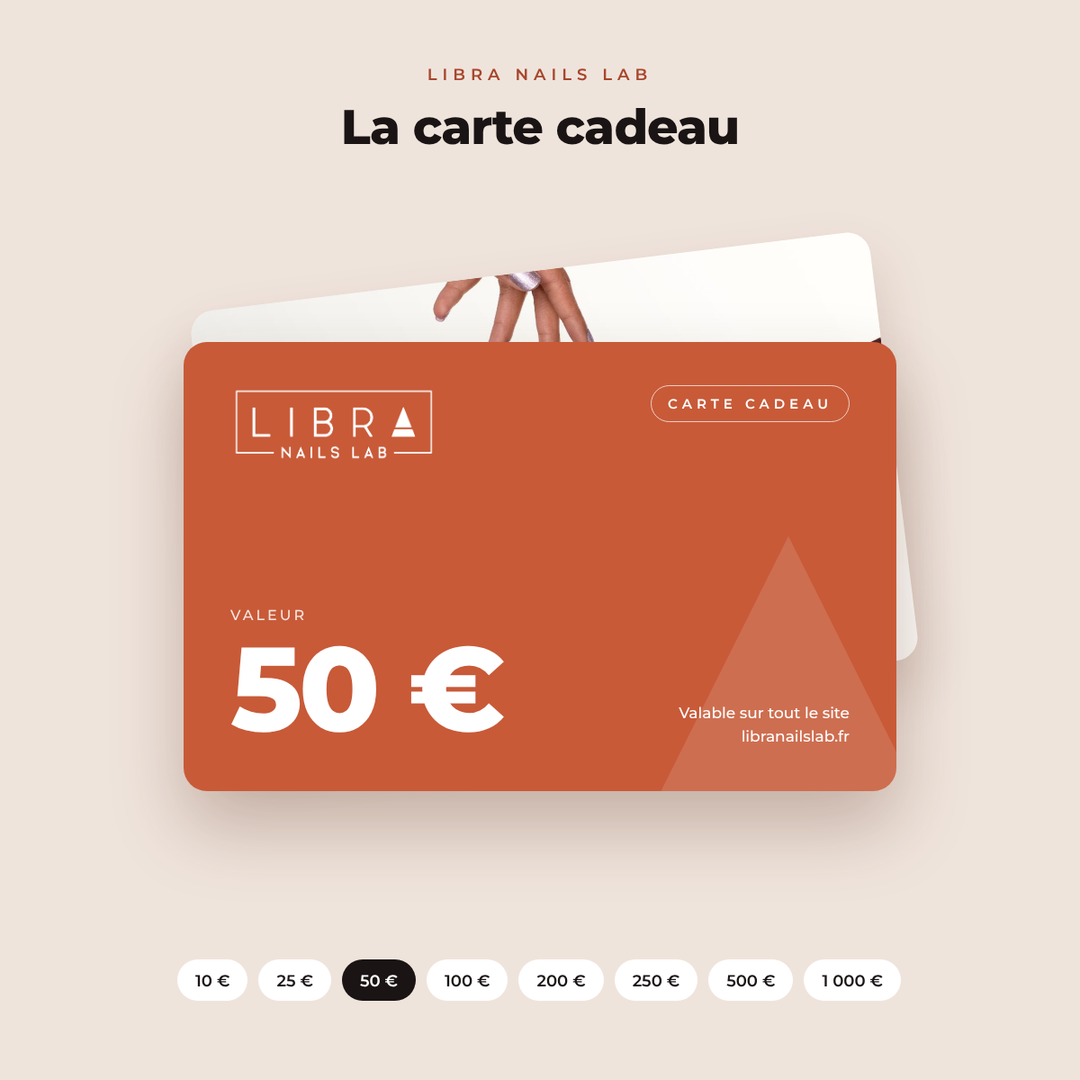 Carte cadeau Libra Nails Lab 50 €