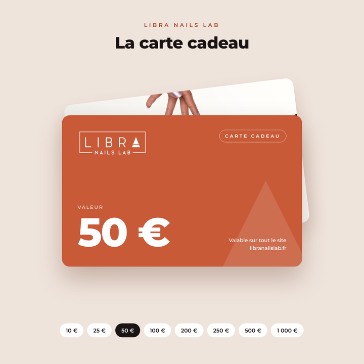 Carte cadeau Libra Nails Lab 50 €